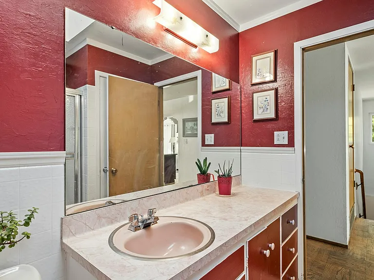 Hallway bathroom
