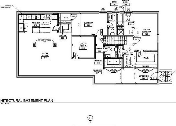 Basement floor plan