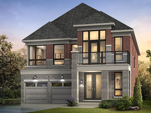 Exterior Mystic Style E at Woodhaven in Aurora, Ontario.