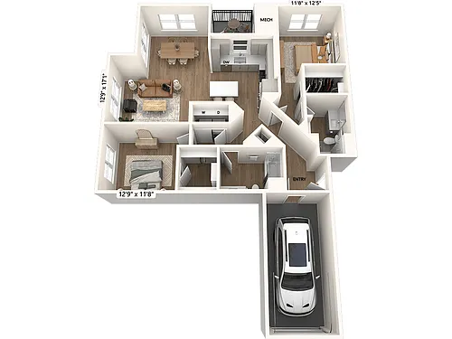 Floor plan B2-Direct Garage-1293-Scheme III