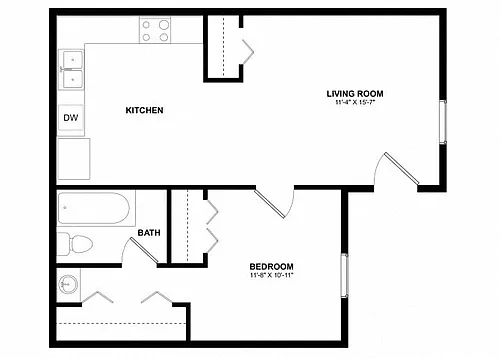 Floor plan Eagles Nest Furnished