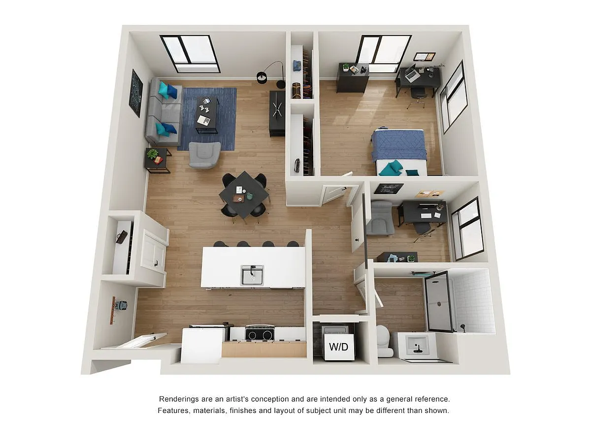 Floor plan 1BD-4