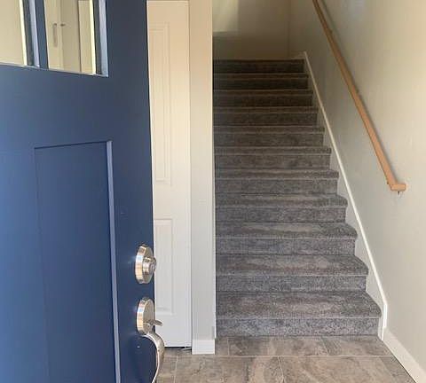 Spacious Tile Entry with coat closet