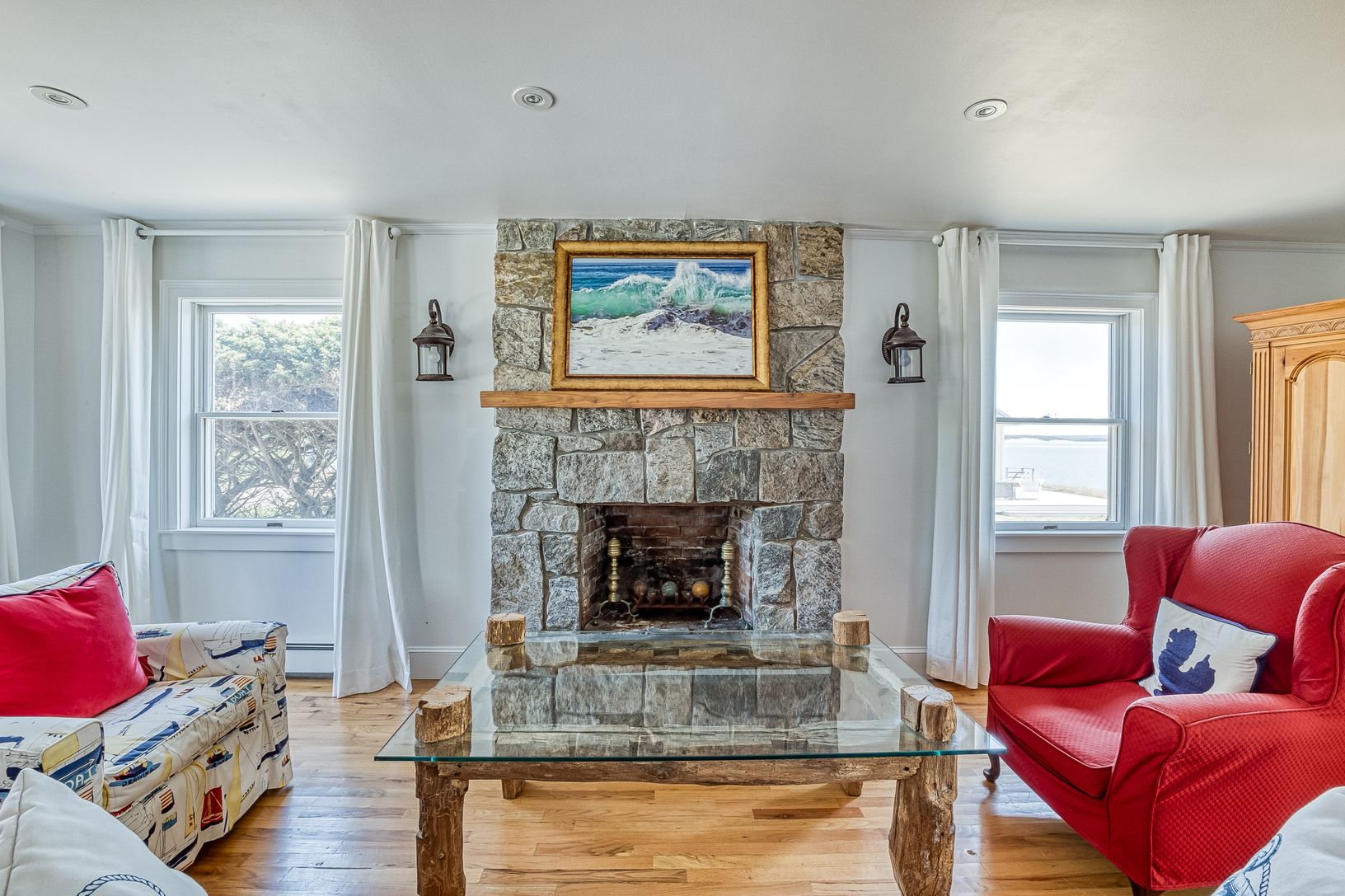  Master wing fireplace
