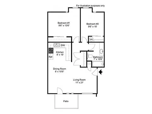 Floor plan 2 Bedroom