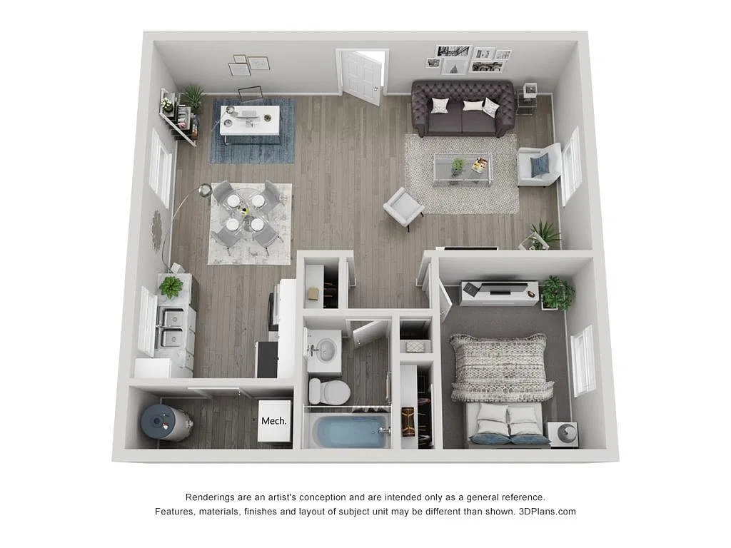 Floor plan One Bedroom
