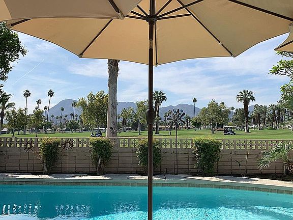 Backyard view- Shadow Mountain Golf Course with Santa Rosa Mountains