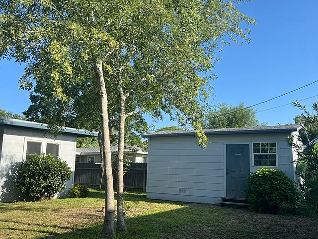 Storage building in back yard