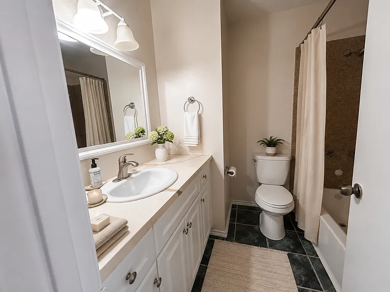 Secondary bathroom rendering