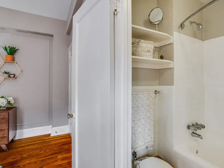 One-bedroom bath (staged)