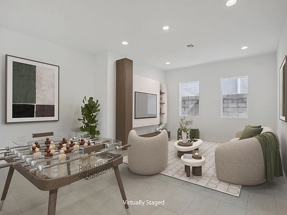 Virtually Staged Hobby Room