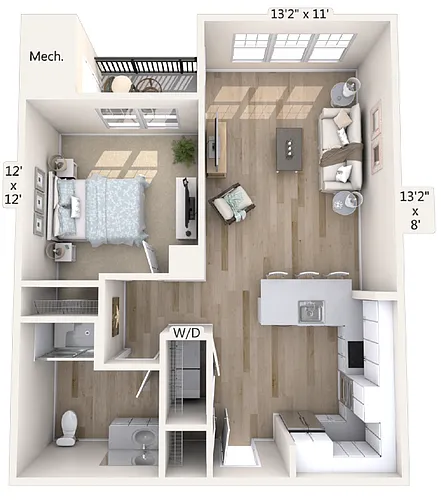 Floor plan A12-772sq-shower-Black