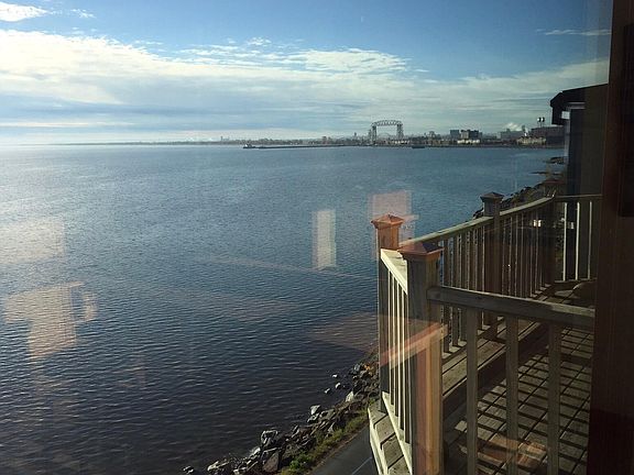 Outside deck with view of Lake Superior