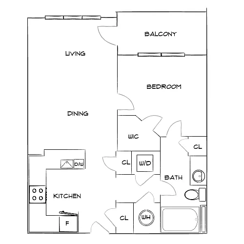 Floor plan Design 1B
