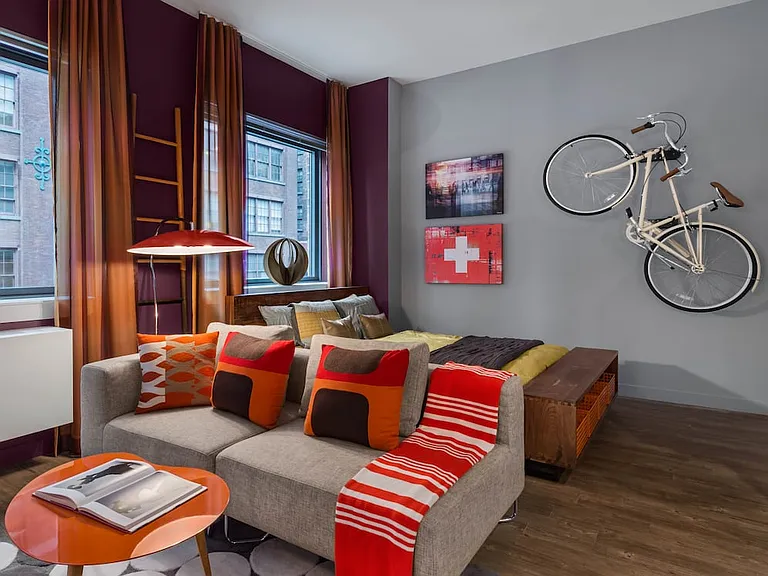 Living Room and Bedroom