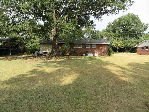 Backyard view of house