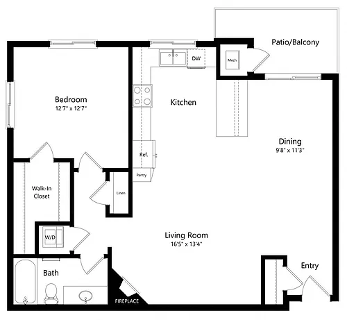 Floor plan Ophelia (Flat)