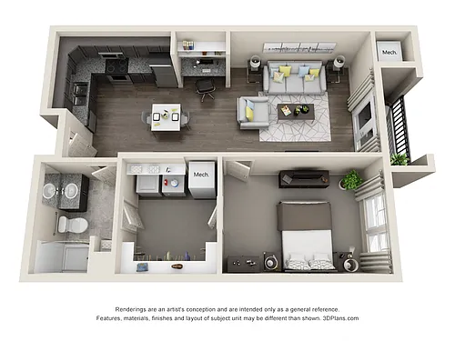 Floor plan A1D