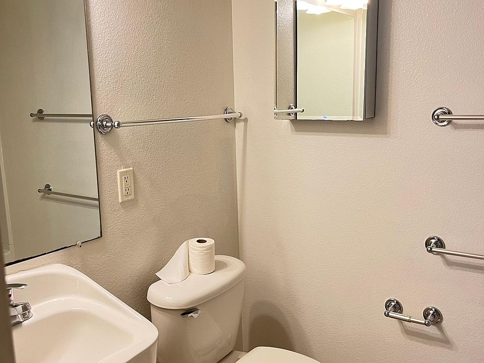 Mirrored medicine cabinet for all your private needs.