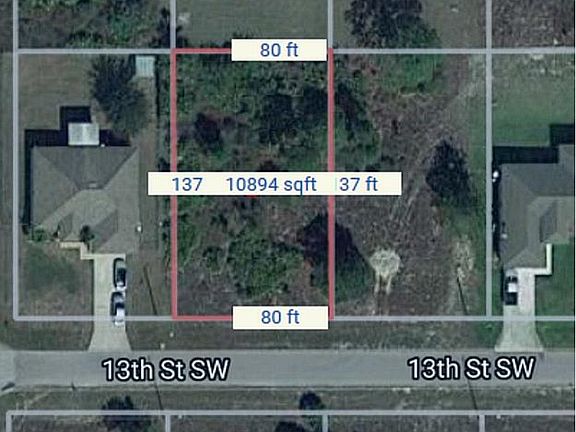 Overhead with Lot Dimensions