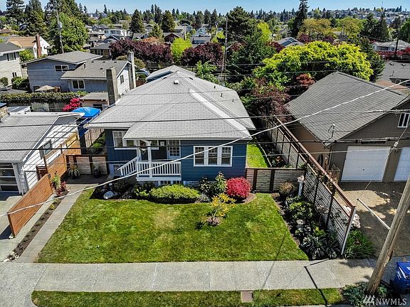 The House sits toward the front of the lot which is 150 feet deep.  The fully fenced back yard is 'Dog Ready".