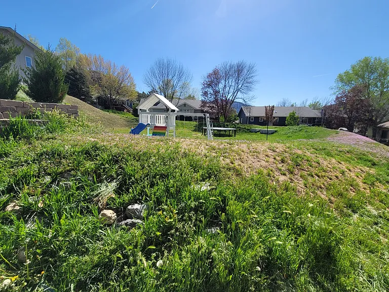 Playground outside of yard.