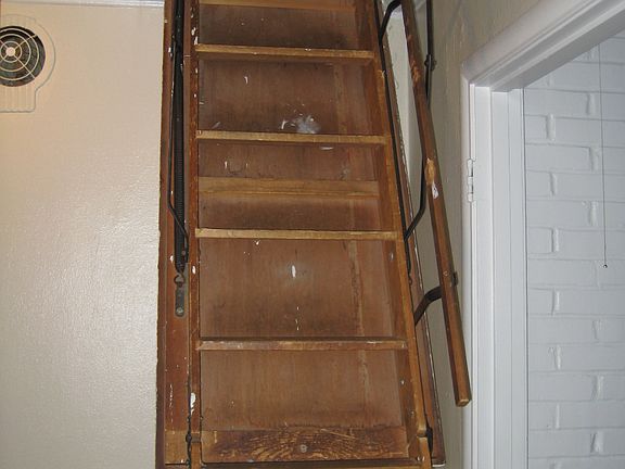 Attic pull-down stairs
