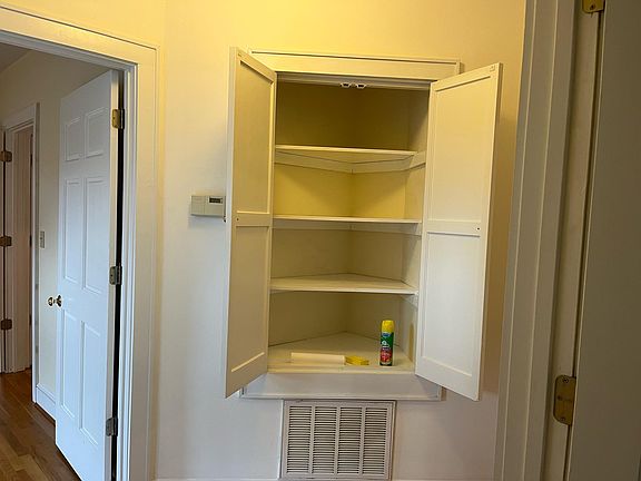 Storage area in hall