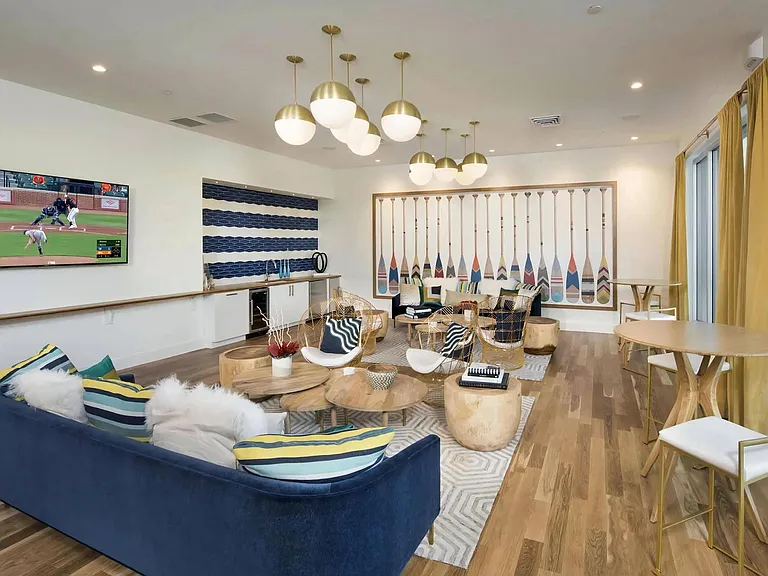 Sky Lounge with Flat-Screen TV, Modern Decor, and Ample Seating
