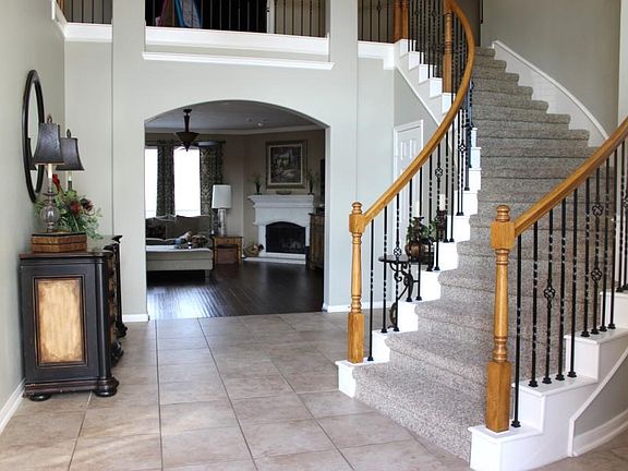Two-story grand foyer