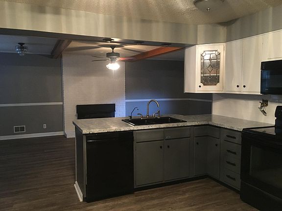 Kitchen and den area