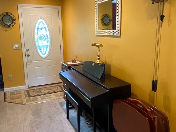 Electric piano as you enter the front door