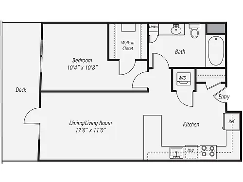 Floor plan Furnished-f-A3-724-deck
