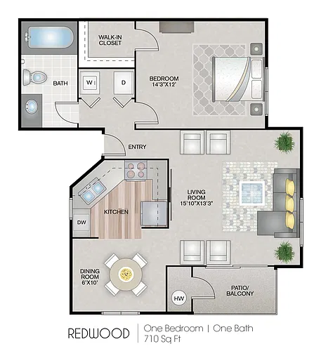 Floor plan Redwood Deluxe