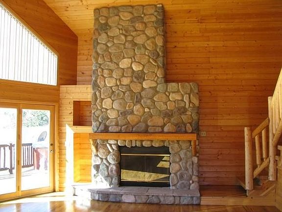 iver Rock 2 Story Fireplace