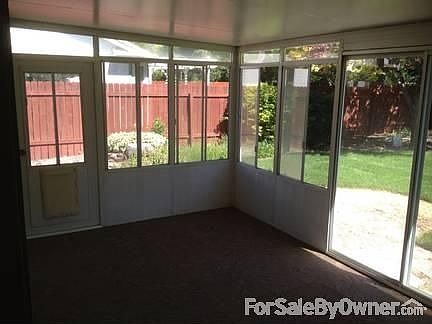 3 Season sunroom!
						:
						Shade in the summer, sun in the winter. A great place to relax