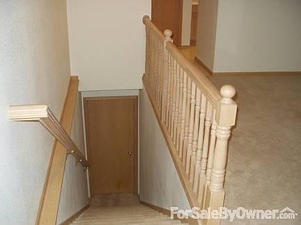 Lower Level stairway
						:
						Stairway to unfinished LL, bath and bedroom available, walls studded & ins