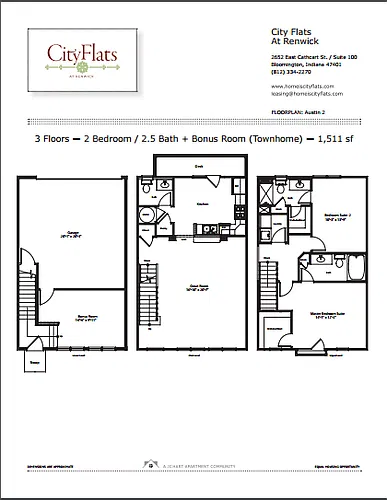 Floor plan Austin 2 2.2.5 + Bonus Room (Att Gar & Lower Level