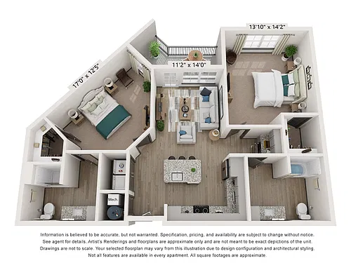 Floor plan B2 ADA
