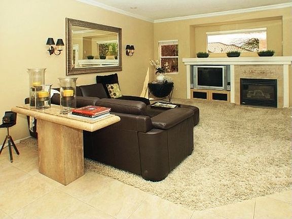 great room w/surround sound & fireplace. Sony TV included