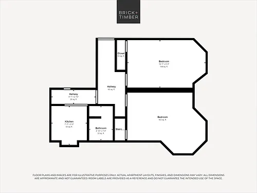 Floor plan 1 Bedroom 1 Bath