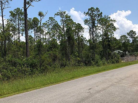 full front view of lot