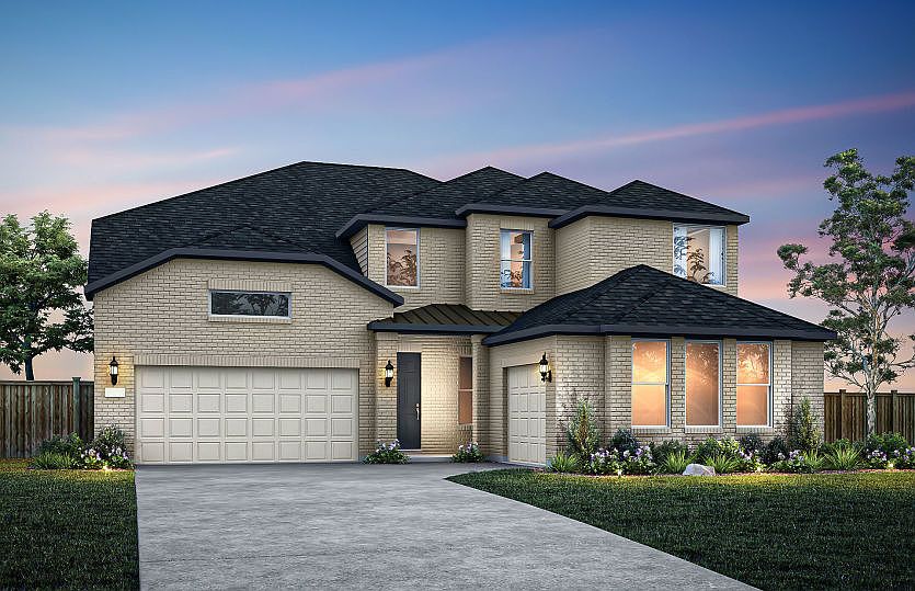 Painted Brick Home Exterior TR201