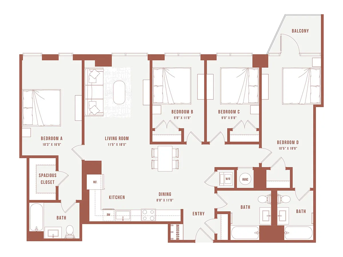 Floor plan Colette Co-Living I5
