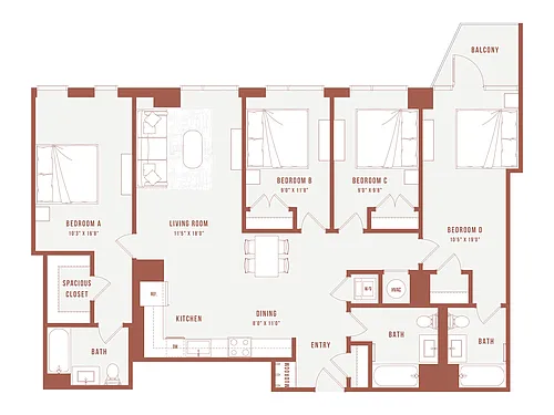 Floor plan Colette Co-Living I5