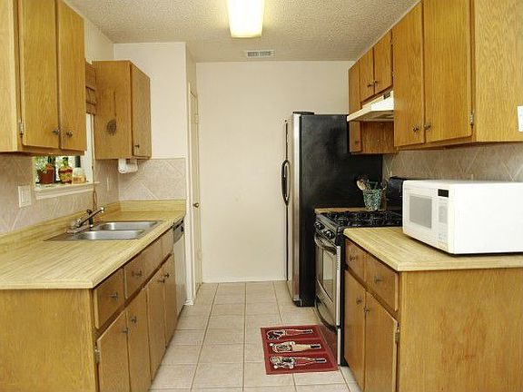 Open, galley kitchen