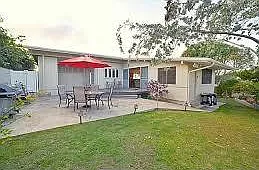 fenced in yard/ BBQ area