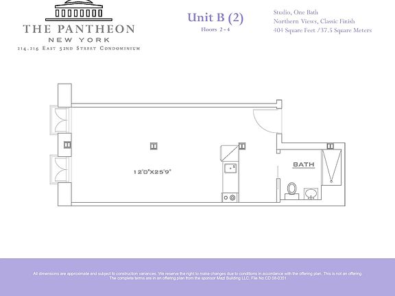 2nd image of 216 E 52nd St #2B
