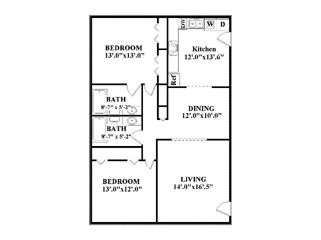 Floor plan 2-2DN CLASSIC
