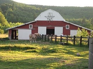 Barn, with new hayloft
